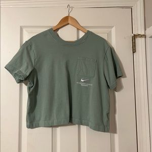 Green Nike Pocket Crop Tee